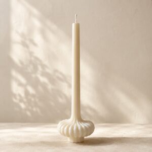 Bougie chandelle ivoire