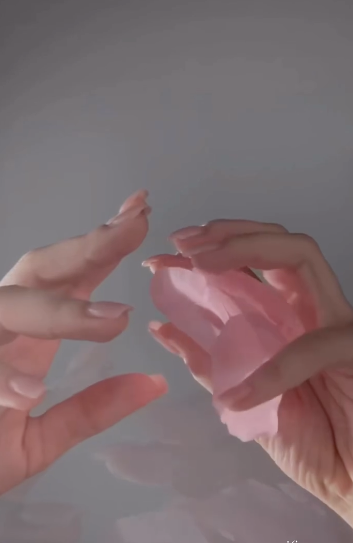 Éclosion Rosée — Bougie Rose - Image 4